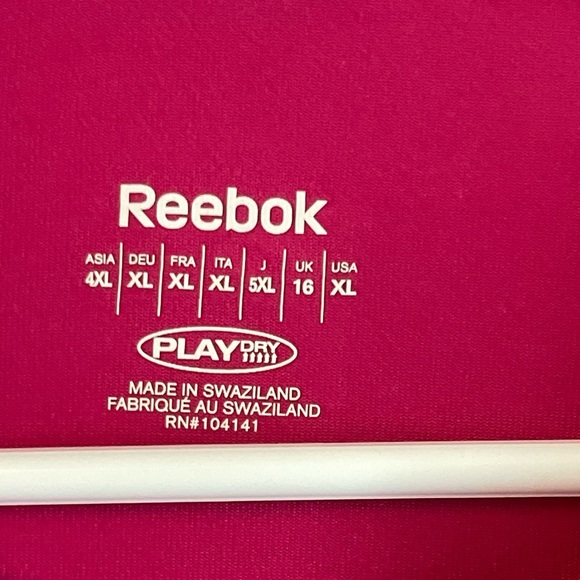 Reebok Fuchsia Half-Zip Pull Over size XL - Picture 7 of 7